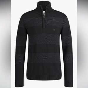 Calvin Klein Boys' Cotton Half Zip Pullover Sweater
